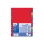 Lot de 10 Jeux de 12 intercalaires A4 SICLA  touches neutres colorées