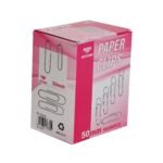 10 Boites de 100 Trombones accord Chromés 50 mm