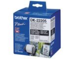 Rouleau papier BROTHER DK22205 étiquette 62 mm x 30,48 m Blanc