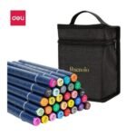 BOITE DE 30 MARQUEURS PERMANENTS SKETCH DELI E70806-30 à Double Tête d'écriture POINTE OGIVE & BISEAUTÉE Haute qualité