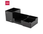 Porte stylo ORGANISATEUR DE BUREAU 6 compartiments 254 × 112 × 90 mm DELI Z00220 Noir – Image 2