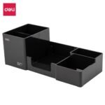 Porte stylo ORGANISATEUR DE BUREAU 6 compartiments 254 × 112 × 90 mm DELI Z00220 Noir