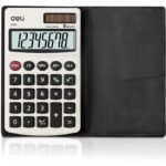 CALCULATRICE Portables DELI-1120 - 8 chiffres avec couvercle – Image 4