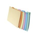 Paquet de 10X6 chemises à onglets pour dossiers suspendus, Pour Tiroir  (assortis)