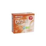 Boite de 10 DVD-R 4.7GB MEMOREX  16X avec Pochette