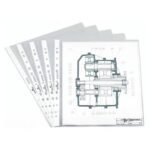 Paquet de 100 Pochettes perforées transparentes A4 DURABLE  35 Microns