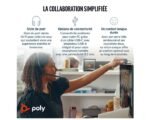 Micro-casque POLY Blackwire 3325 stéréo USB-C + connexion 3,5 mm + adaptateur USB-C/A (8X221AA)