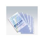 Paquet de 100 Pochettes perforées avec ATLAS A4 80 Microns (onglets 5 coloris au choix)