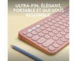 Clavier sans fil LOGITECH Pebble Keys 2 K380s Bluetooth Bouton Easy Switch ROSE (920-011805) – Image 3