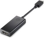 Adaptateur HP USB type C vers HDMI 2.0 Noir (1WC36AA) – Image 2