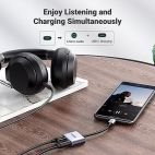 ADAPTATEUR UGREEN USB-C VERS 1x TYPE-C & 1x AUDIO (60164) – Image 5