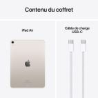 Tablette Apple iPad Air M2 (2024) 11 Pouces Wifi + Cellulaire 1 TB Starlight (MUXU3QA/A) – Image 2