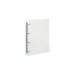 Lot de 5 Classeurs ALPHA 4 anneaux A4, en PP, Dos 40mm, couleur tranparente