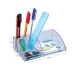 Porte Accessoires de Bureau Transparent en Plastique ARK 2041T