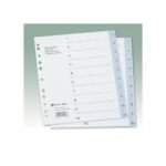 Lot de 25 Jeux d'intercalaires numériques ATLAS 1 à 10 format A4