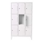 Bloc de vestiaire à 3 colonnes de 9 cases fermeture avec serrure cadenas 198*90*45 coloris au choix – Image 8