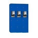 Bloc de Vestiaire Métallique à 3 Colonnes – 12 Cases avec Fermeture Cadenas – H198 × L90 × P45 cm – Coloris au choix – Image 3