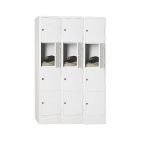 Bloc de Vestiaire Métallique à 3 Colonnes – 12 Cases avec Fermeture Cadenas – H198 × L90 × P45 cm – Coloris au choix – Image 7