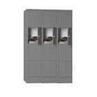 Bloc de Vestiaire Métallique à 3 Colonnes – 12 Cases avec Fermeture Cadenas – H198 × L90 × P45 cm – Coloris au choix – Image 6