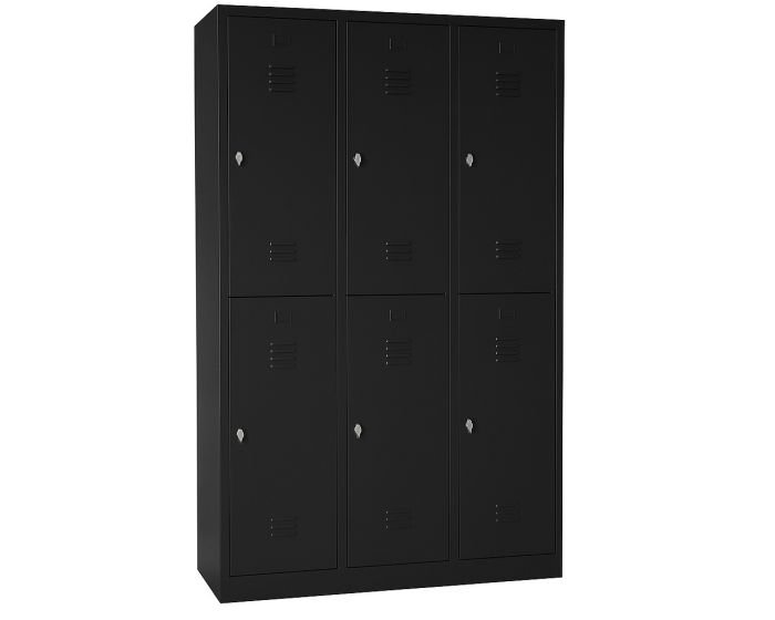 Bloc de Vestiaire Métallique à 3 Colonnes – 6 Cases avec Fermeture Cadenas – H198 × L90 × P45 cm – Coloris au choix – Image 5