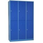 Bloc de Vestiaire Métallique à 3 Colonnes – 6 Cases avec Fermeture Cadenas – H198 × L90 × P45 cm – Coloris au choix – Image 7