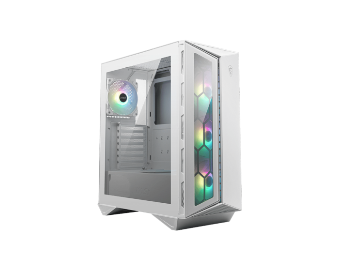 Boîtier PC Gaming MSI MPG GUNGNIR 110R BLANC 430 x 215 x 480 mm 6 ventilateurs (306-7G10W21-W57) – Image 3