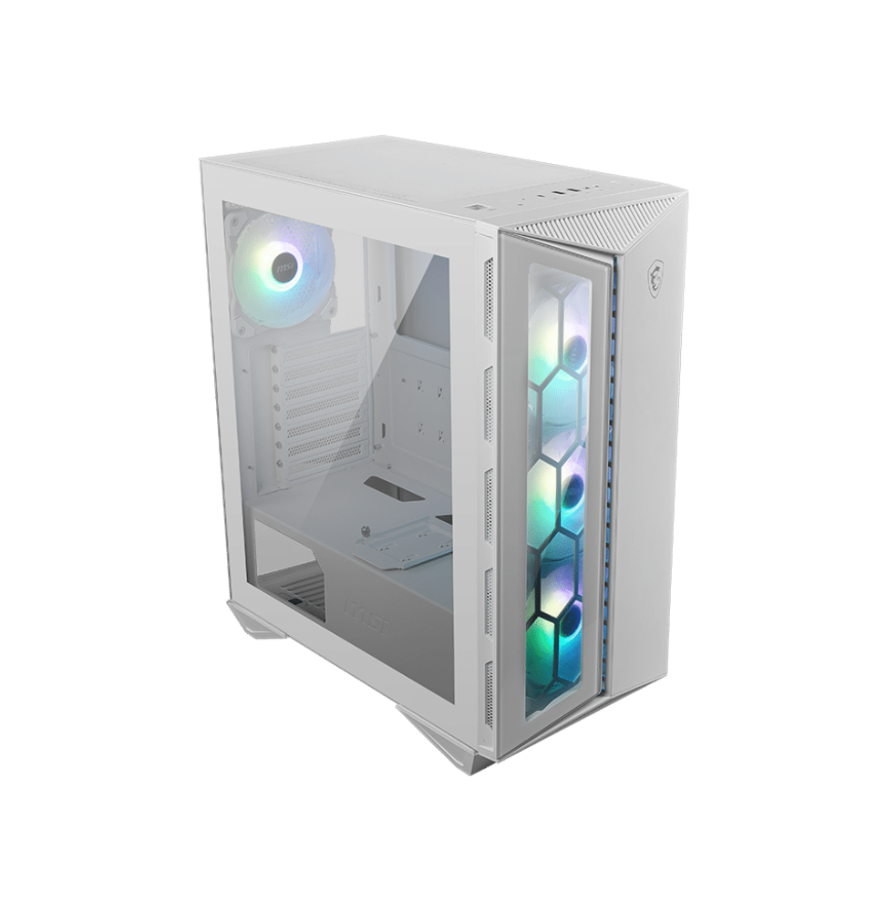 Boîtier PC Gaming MSI MPG GUNGNIR 110R BLANC 430 x 215 x 480 mm 6 ventilateurs (306-7G10W21-W57) – Image 2