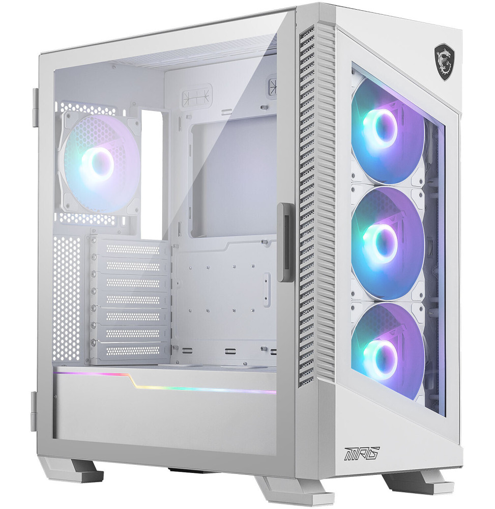 Boîtier PC Gaming MSI MPG VELOX 100R BLANC 474 x 231 x 490 mm 4 ventilateurs (306-7G18W22-809) – Image 3