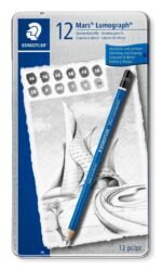 Boite de 12 crayons STAEDTLER Mars  LUMOGRAPH 12 graduations (100G12S) – Image 2