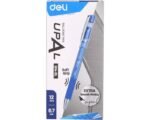 Boite de 12 stylos à bille Deli-EQ14 UPAL Pointe de 0.7 mm coloris au choix – Image 2
