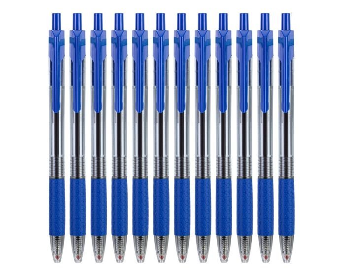 Boite de 12 stylos à bille Deli-EQ01930 Arrow pointe de 0.7 mm coloris au choix – Image 8