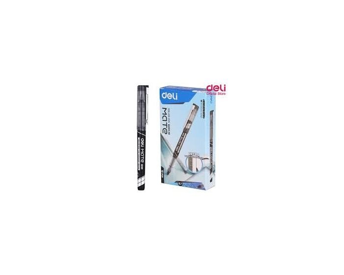 Boite de 12 Stylos ROLLER DELI 0,7mm MATE 203 coloris au choix – Image 2