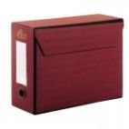 Lot de 2 Boites de classement et d`archivage en simili rayé  avec couvercle 35X25 coloris au choix – Image 3