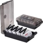 Boite de rangement cartes de visite BOSTON 500 cartes avec Index alphabétique