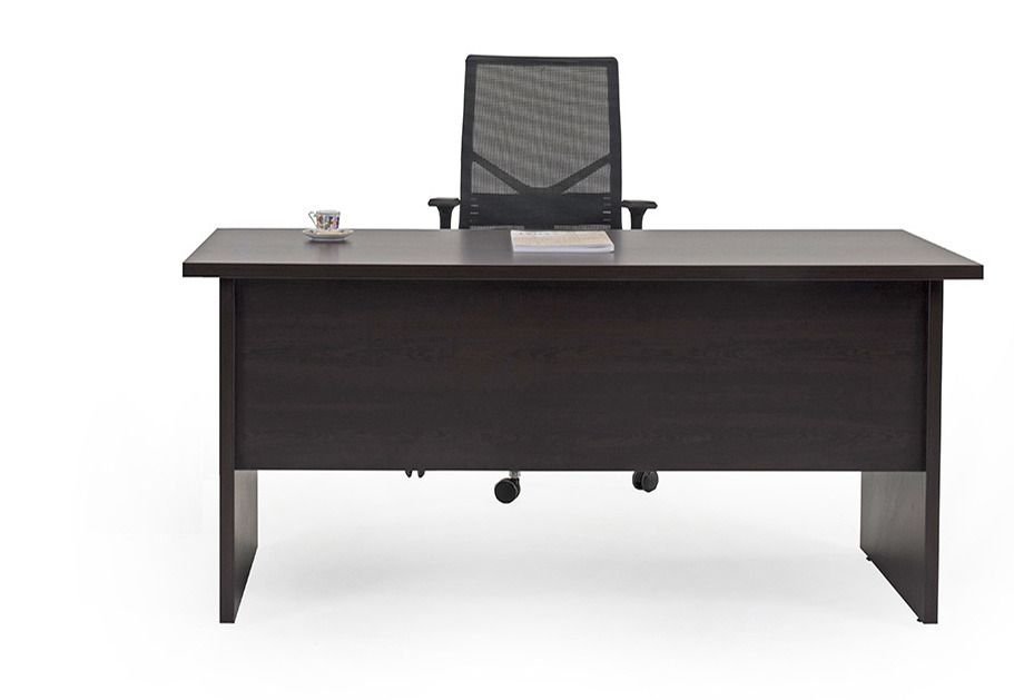 BUREAU OPÉRATEUR DROIT EN BOIS PIETEMENT PANNEAUX DE 30 MM VOILE DE FOND EN BOIS 140*80*75 COLORIS AU CHOIX – Image 4