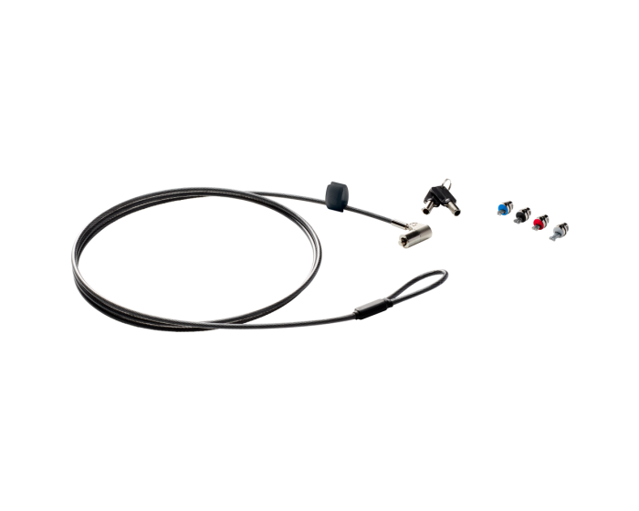 Câble de sécurité HP avec clé pour ordinateur portable, écran, station d'accueil et accessoires (6UW42AA) – Image 3