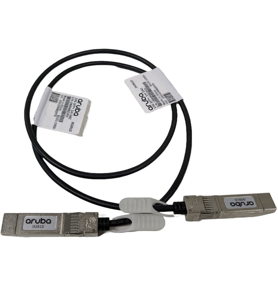Câble en cuivre à connexion directe HPE Aruba 10G SFP+ vers SFP+ 1mètre (J9281D) – Image 2
