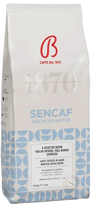 CAFÉ EN GRAINS Sencaf Décaféiné Intenso BARBERA 500 grammes – Image 2