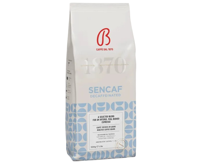 CAFÉ EN GRAINS Sencaf Décaféiné Intenso BARBERA 500 grammes – Image 1