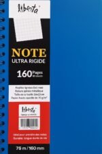 Cahier LIBERTA 8069 Spirale Ultra Rigide 160 pages 16x22 cm Grands carreaux 5x5