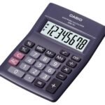 Calculatrice de bureau CASIO MW-5V-BK-W-DP 8 Chiffres Noir