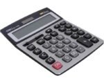 Calculatrice de bureau Deli 1616 - Gris Noir – Image 3