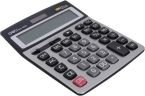 Calculatrice de bureau Deli 1616 - Gris Noir – Image 2