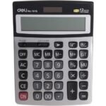 Calculatrice de bureau Deli 1616 - Gris Noir
