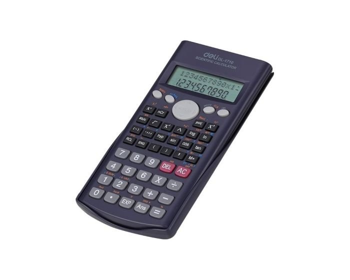 Calculatrice scientifique DELI-E1710 plastique Couvercle coulissant Arrêt automatique – Image 3