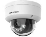 Caméra réseau à dôme fixe hikvision à lumière hybride intelligente de 8 MP 10 IP Microphone intégré