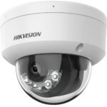Caméra réseau à dôme fixe hikvision à lumière hybride intelligente de 8 MP 10 IP Microphone intégré