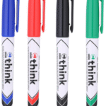 Boite de 12 MARQUEURS POUR TABLEAU BLANC Deli-U006 POINTE BALLE de 1,2 mm EFFACABLE À SEC Noir