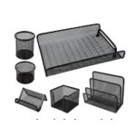 Ensemble de bureau Accord CC0012 en Métal 6 pièces / Noir