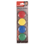 Blisters de 4 aimants COMIX  40 mm couleurs Assorties (B2384)
